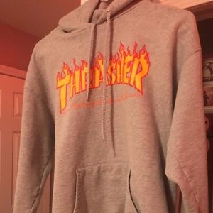 Thrasher flame hoodie